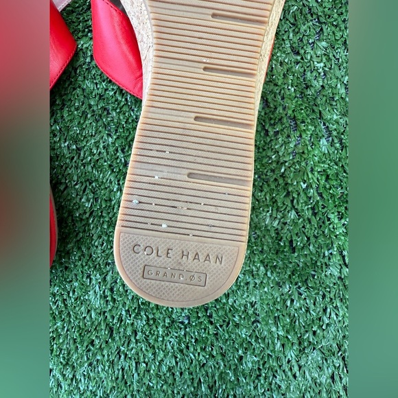 Cole Haan Red Women's Briella Grand II Wedge Slide Sandal Size 8.5B - Picture 8 of 8